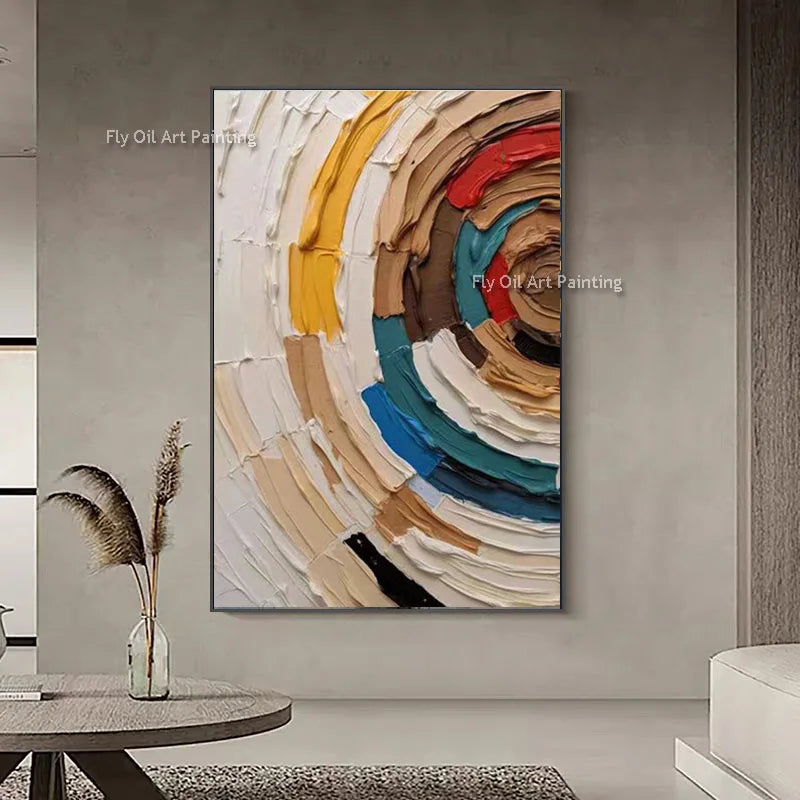 Brown Beige Abstract Painting