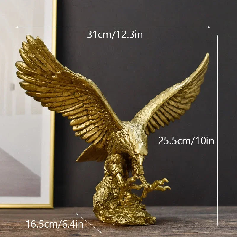 Golden Eagle Art Statue