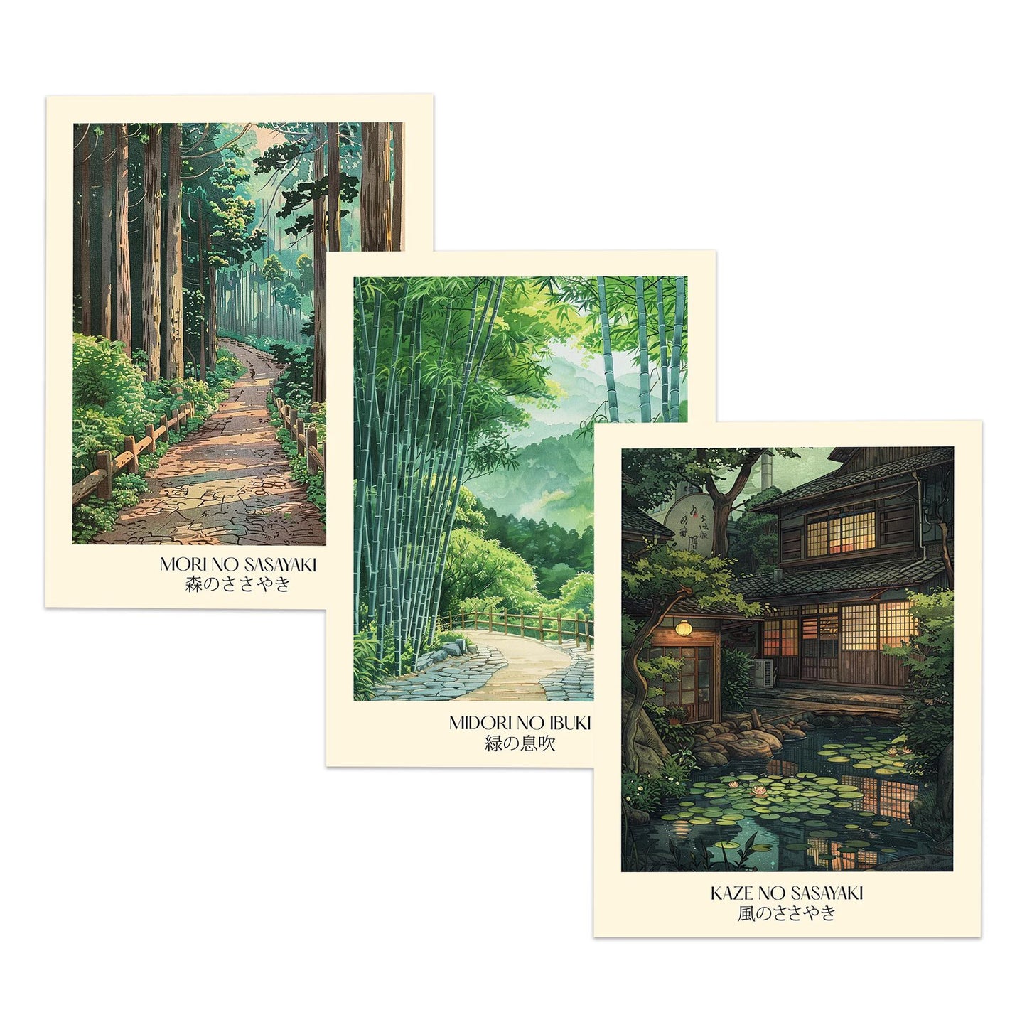 Japanese Landscape Poster Set