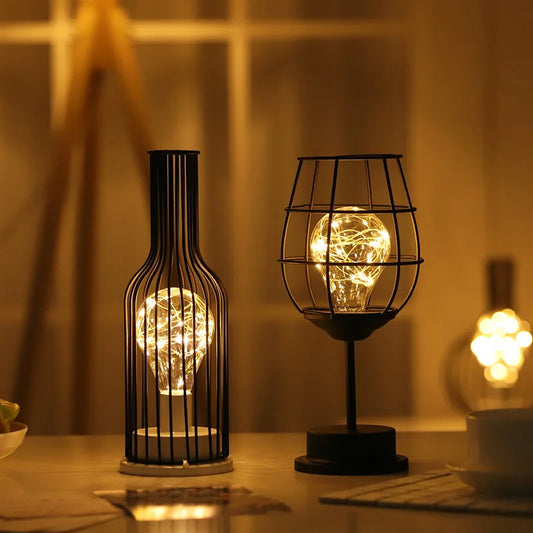 Iron Cage Night Lamp