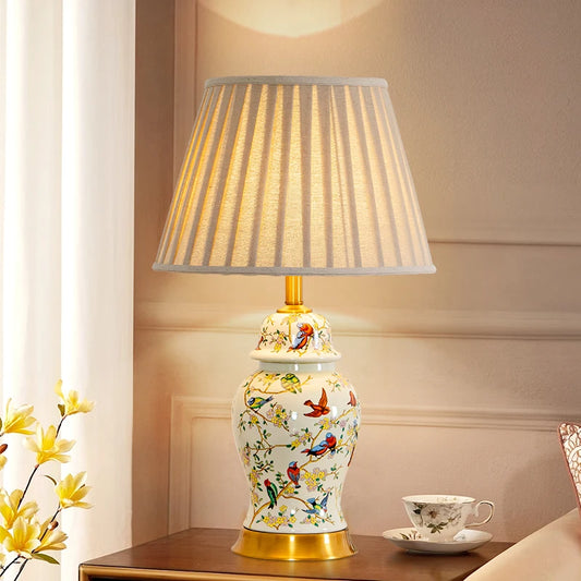 Ceramic Bird Table Lamp