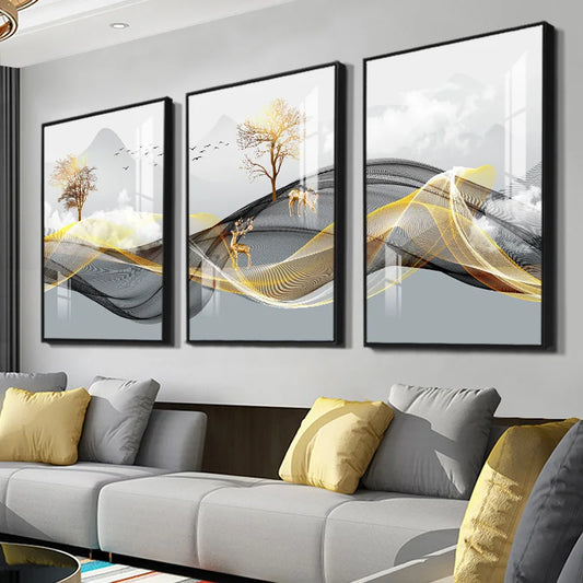 Ribbon Abstract Wall Prints