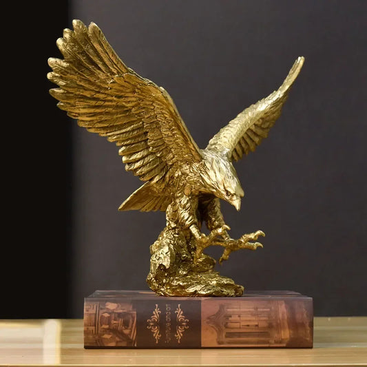 Golden Eagle Art Statue