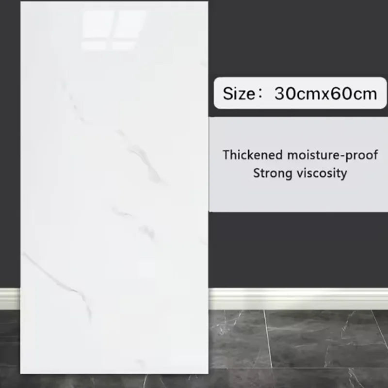 30x60cm marble imitation ceramic tile self-adhesive wall sticker waterproof wallpaper kitchen bathroom sticker