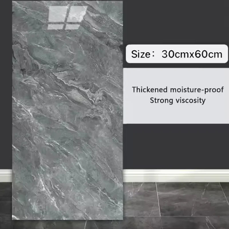 30x60cm marble imitation ceramic tile self-adhesive wall sticker waterproof wallpaper kitchen bathroom sticker