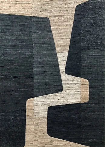 Abstract Colors Combination Canvas Paintings Brown Geometric Poster Morden Wall Art Pictures for Living Room Office Decor