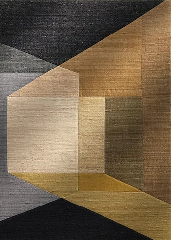Abstract Colors Combination Canvas Paintings Brown Geometric Poster Morden Wall Art Pictures for Living Room Office Decor