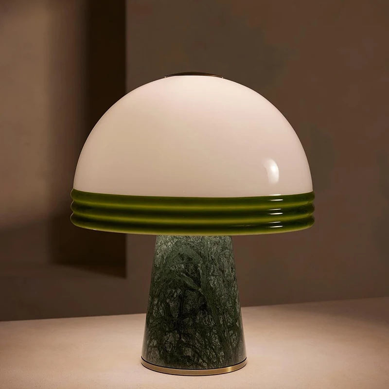 Green Marble LED Lamp