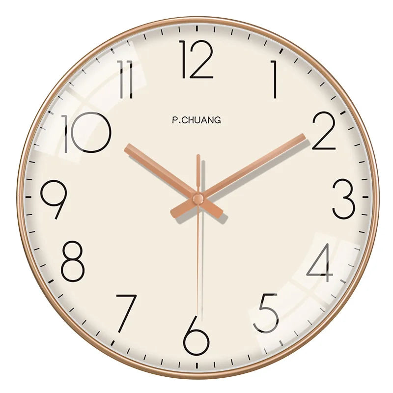 New Quartz Wall Clock For Living Room Fashion Creative Clock Light Luxury Decoration For Bedroom Nordic Simple Silent Clock