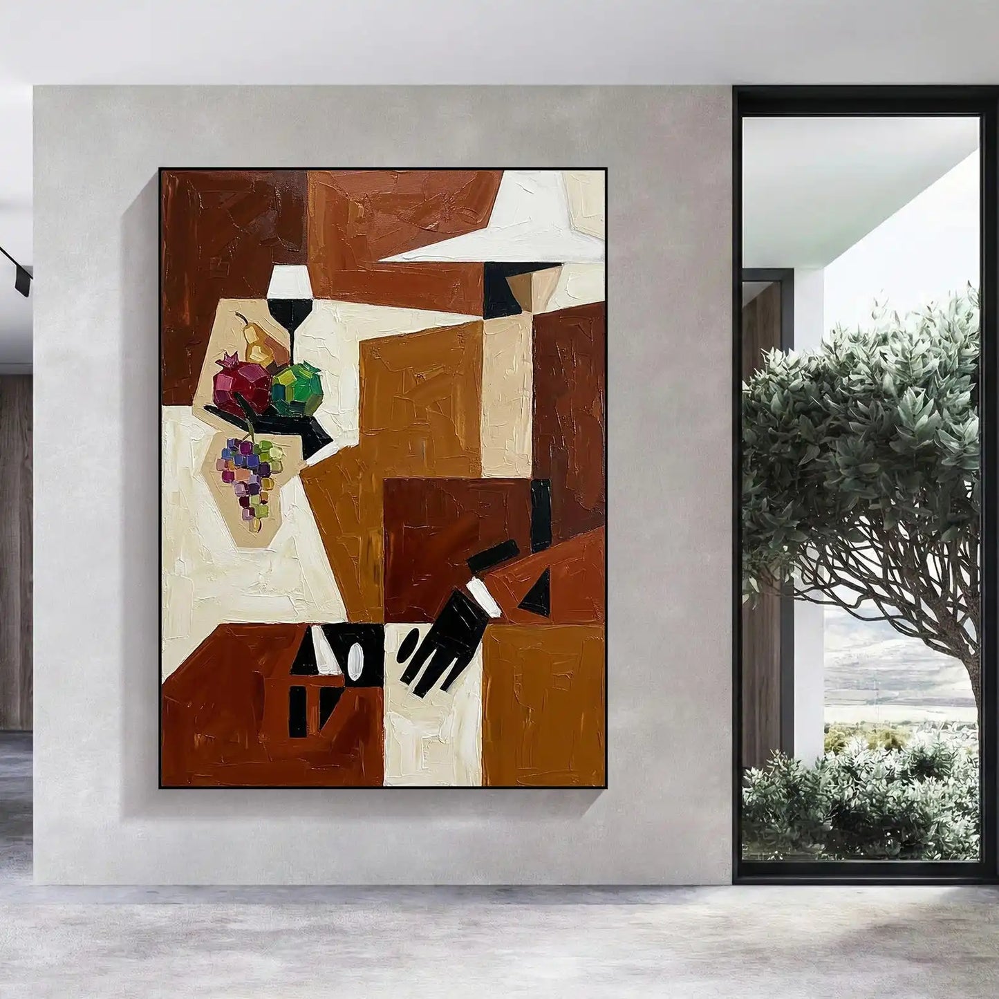 Cubist Abstract Oil Painting