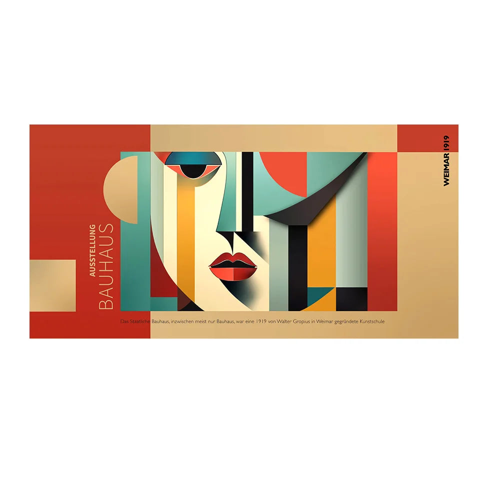 Bauhaus Minimalist Retro Wall Art Bauhaus Abstract Art Posters Geometric Bauhaus Canvas Painting for Living Room Bauhaus Poster