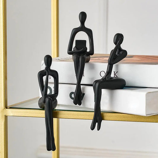 Abstract Thinker Resin Statue