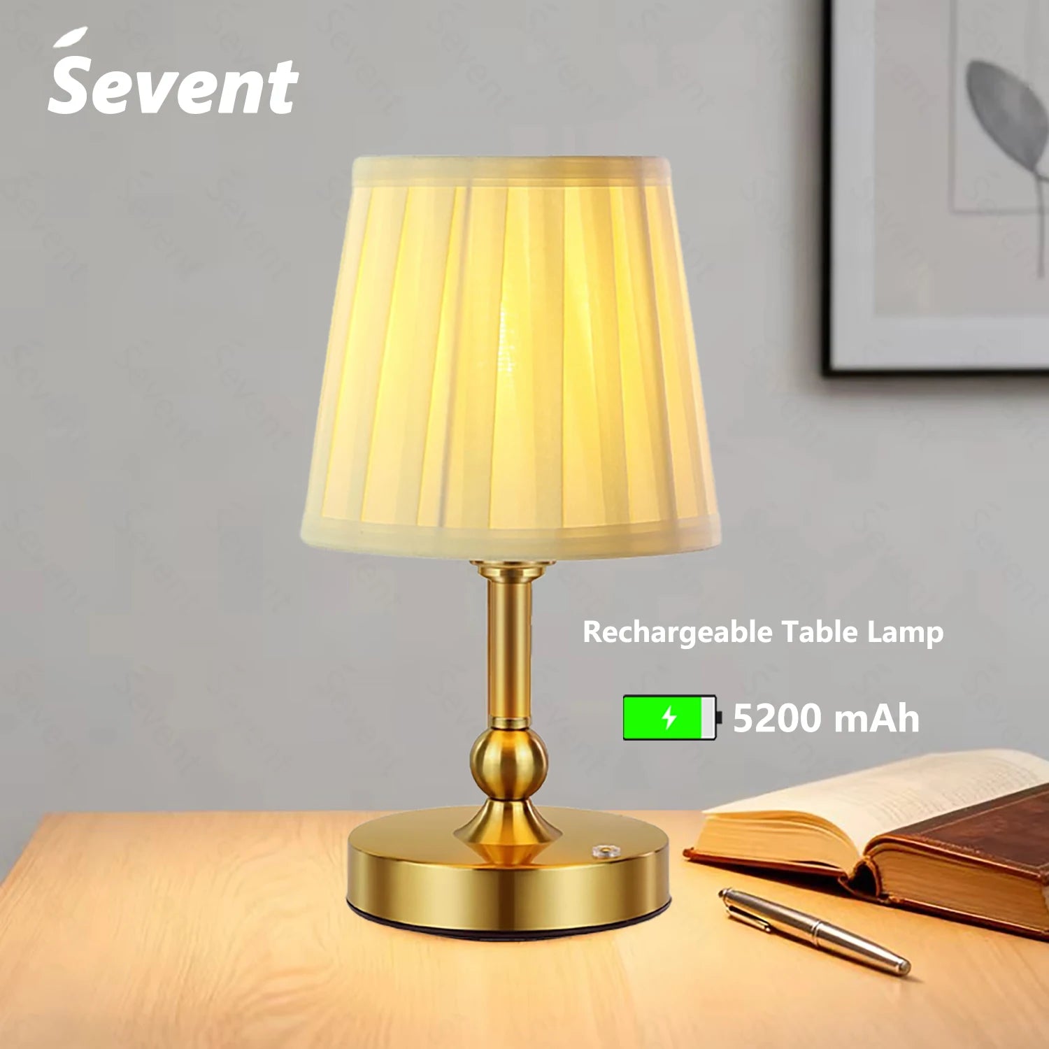 Wireless Table Lamp LED Touch Sensor Desktop Night Light Rechargeable Reading Lamp For Restaurant Hotel Bar Bedroom Decor Light