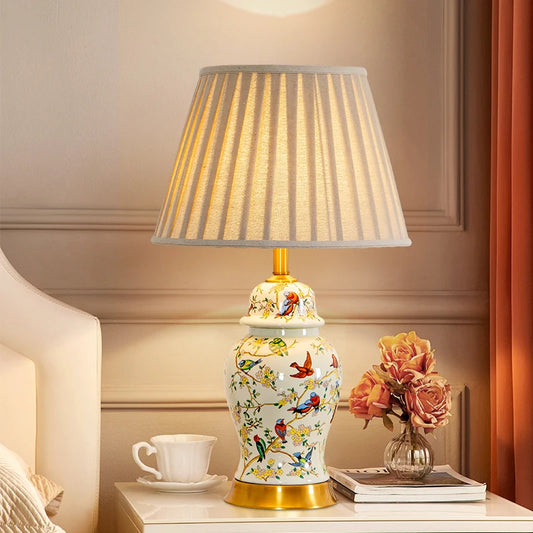 Ceramic Bird Table Lamp