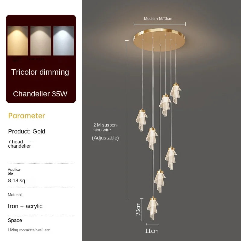 Led Acrylic Lustres Lamparas Colgantes Para Techo Pendant Lights Lampara Colgante Lustre Salon Sala Estar Pendente Teto Avizeler