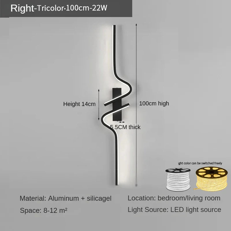 Modern Strip Wall Light