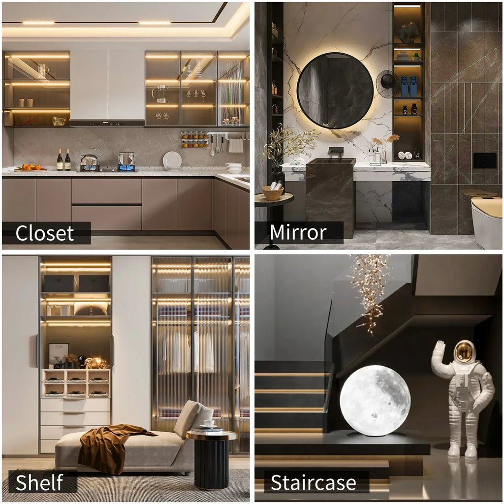 5V USB LED Strip Light Flexible Cuttable Light with Adhesive White/Warm White for TV Backlight Cabinet Bedroom Home Decoration