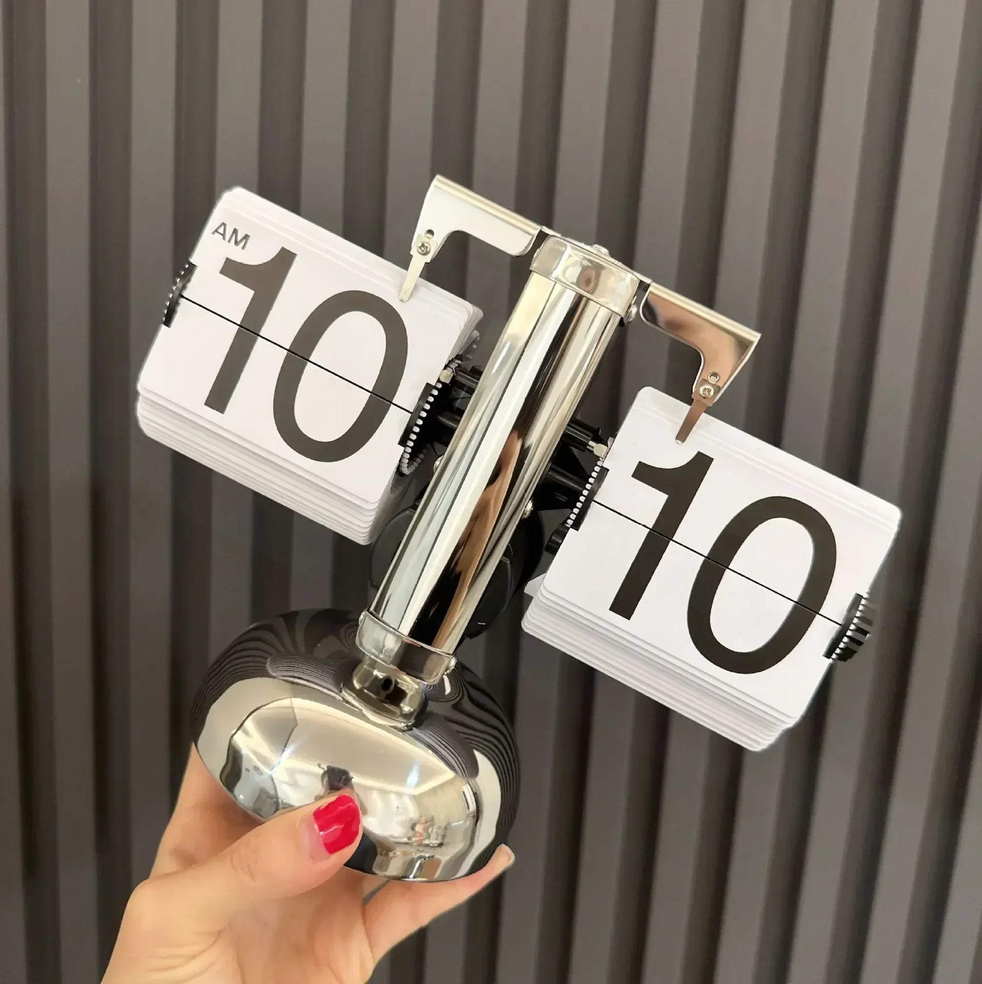Flip Clock Vintage Desk Clocks Retro Flip Down Clocks-Battery Powered Internal Operated Flip Flop Watch Home & Office Décor 탁상시계