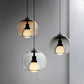 Grey Glass Pendant Light