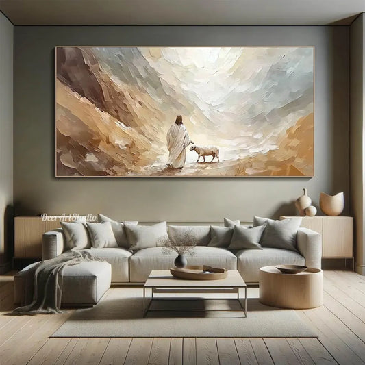 Pastel Jesus Canvas Art