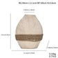 Earth Tone Lace Vase