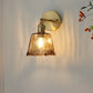 Brass Glass Wall Lamp