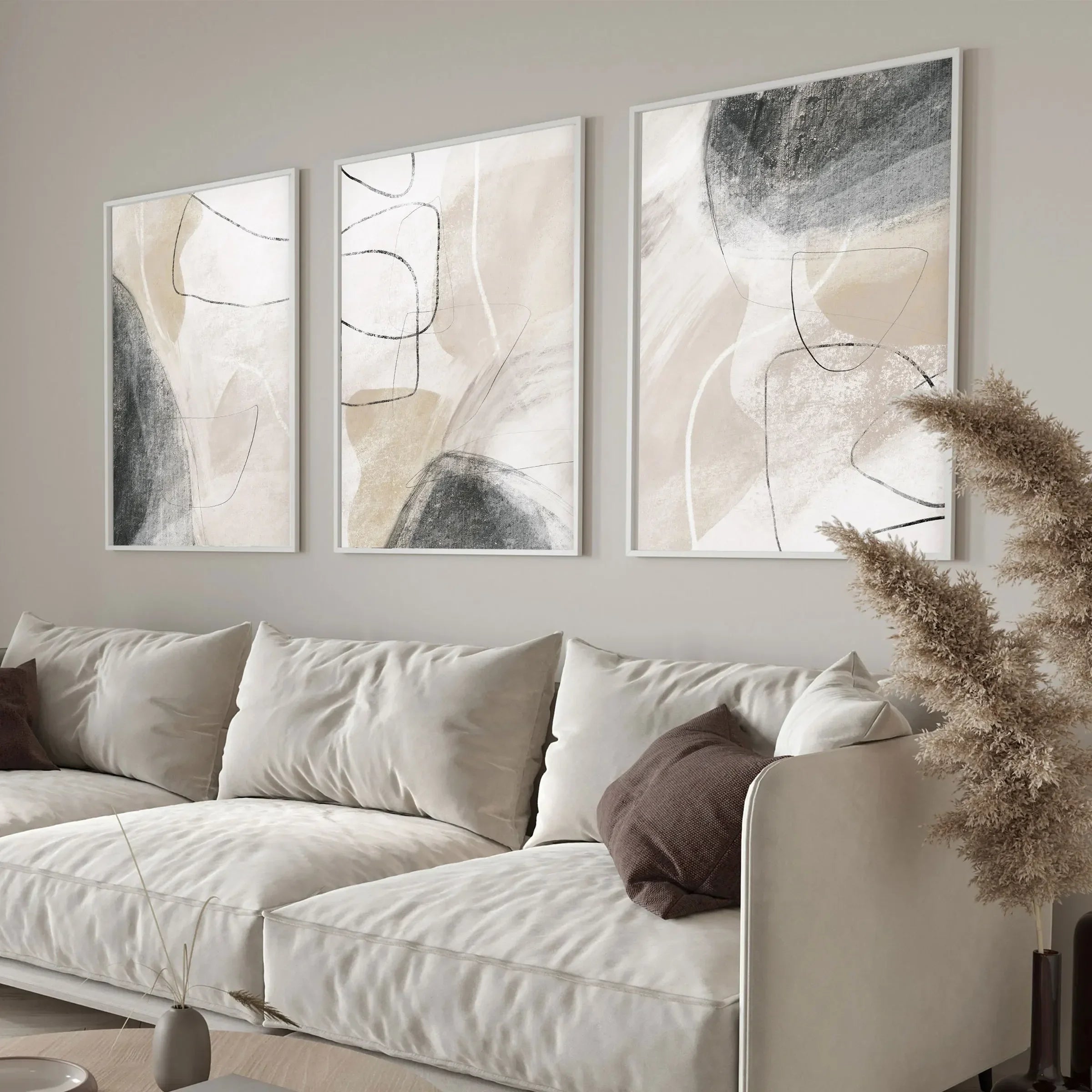 Modern Minimalist Aesthetic Wall Art Bohemian HD Canvas Oil Paintings Posters and Prints Home Bedroom Living Room Decorating