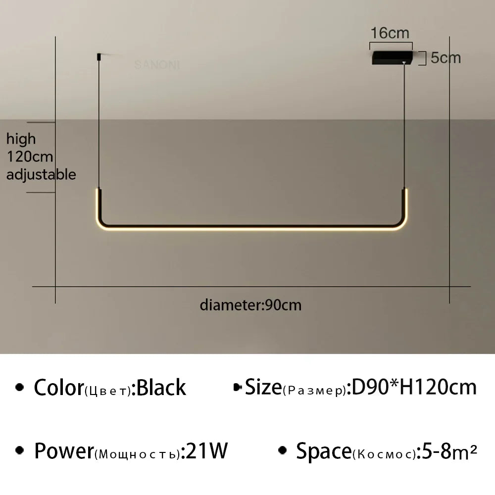 Modern LED Ceiling Chandelier for Living Room Table Dining Room Ceiling Pendant Lamps Home Decorative Lighting Fixture Lustre