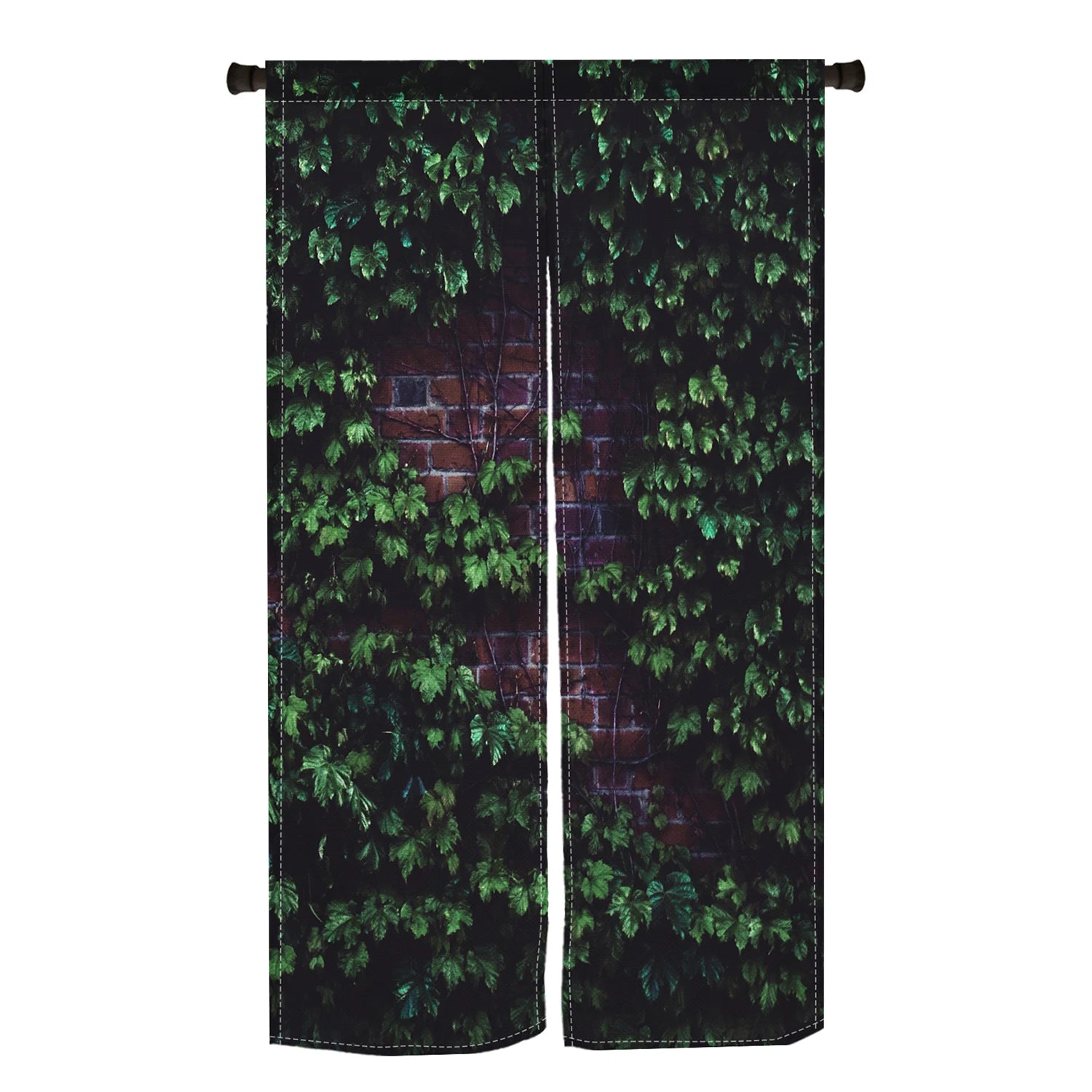 Retro Brick Noren Door Curtains Natural Stone Texture Vintage Red Linen Doorway Curtains Home Decor Room Divider Half-curtains