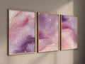 Pink Marble Wall Art Set Abstract Gold Accent Prints Wall Art Decor Canvas Poster Prints Home Bedroom Living Room Decoration