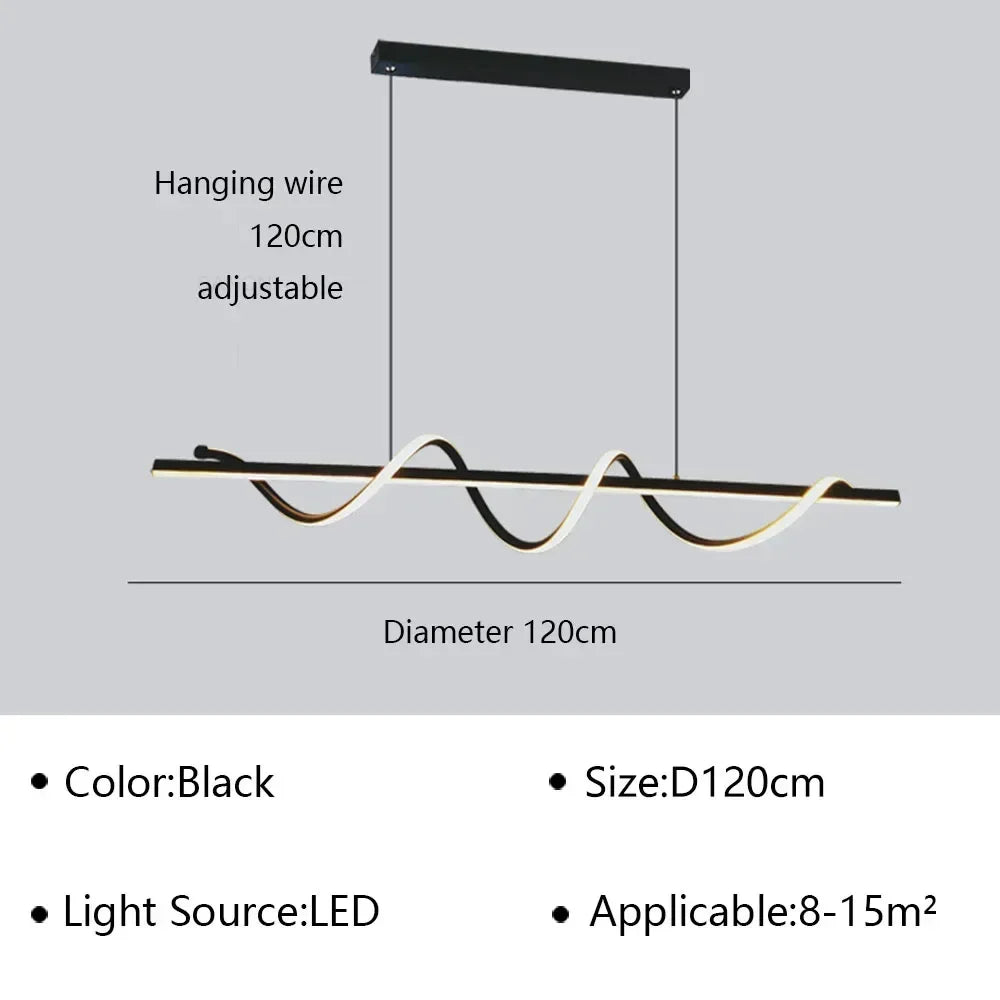 Modern LED Pendant Lamp For Living Dining Room Office Bedroom Kitchen Ceiling Chandelier Indoor Home Decoration Lighting Fixture