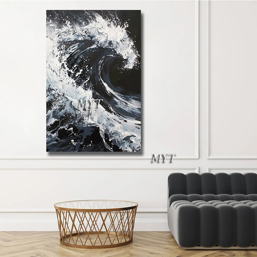 Abstract 3D Gold Thick Art Handmade Oil Painting Canvas Gold Paintings Wall Pictures Art Wall Artwork For Dining Room Unframed