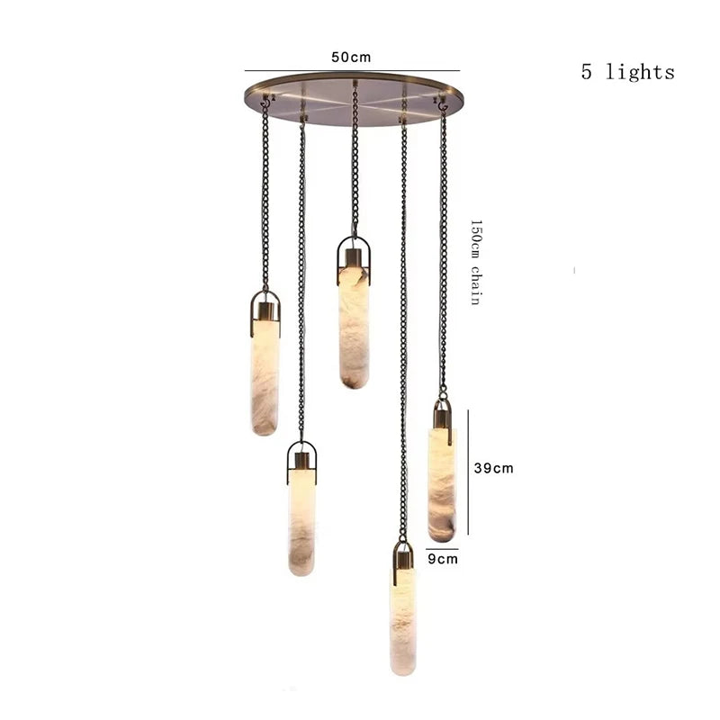 Marble Multi Pendant Chandelier