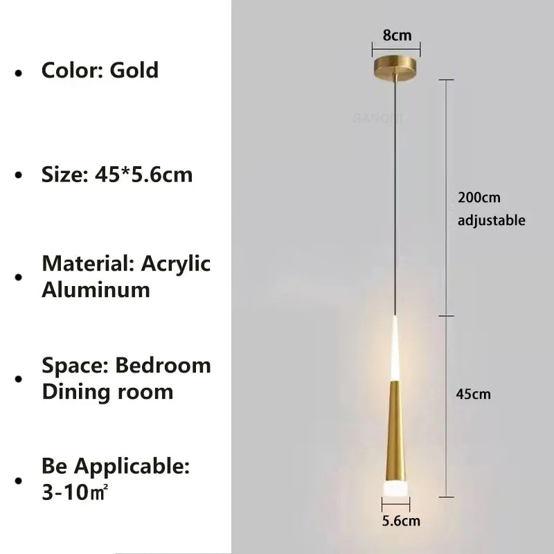 Long Wire Pendant Lamp
