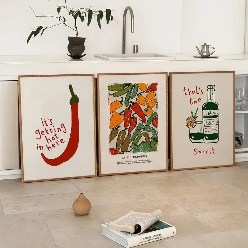 Japanese Chili Wall Art