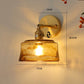 Brass Glass Wall Lamp