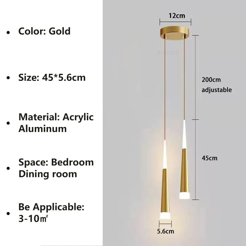 Long Wire Pendant Lamp