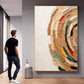 Brown Beige Abstract Painting