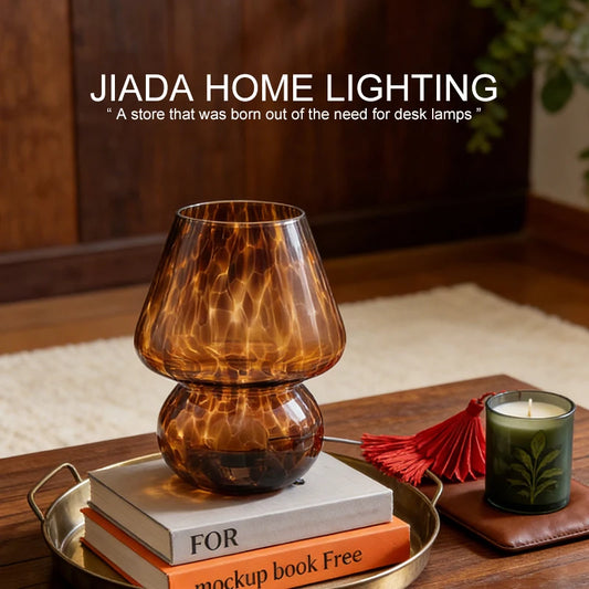 Colorful Glass Mushroom Lamp
