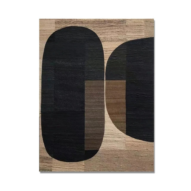 Abstract Retro Black Geometry Canvas Painting Posters and Prints Cuadros Wall Art Picture for Living Room Home Decor Unframed
