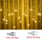 Snowflake Curtain Fairy Lights