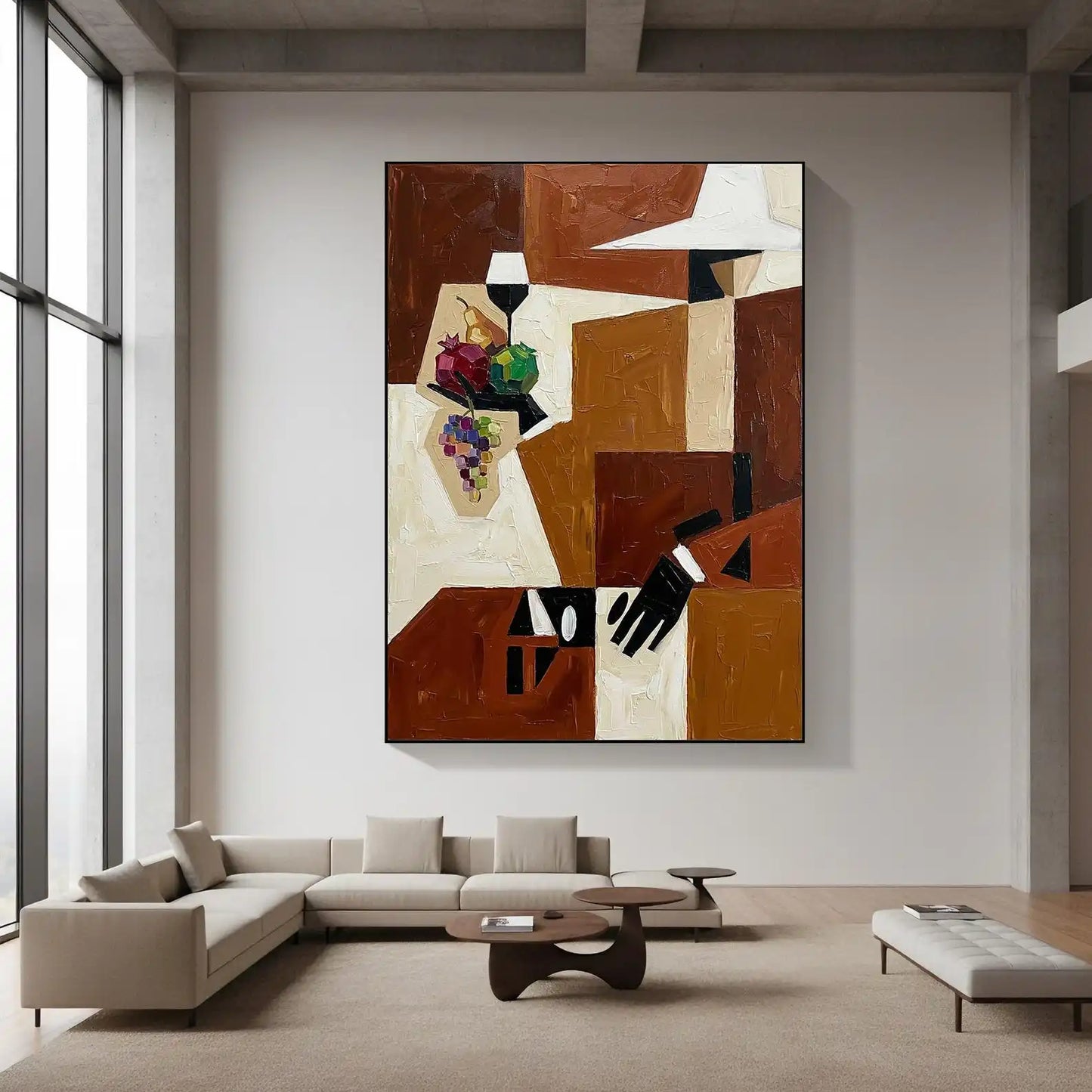 Cubist Abstract Oil Painting