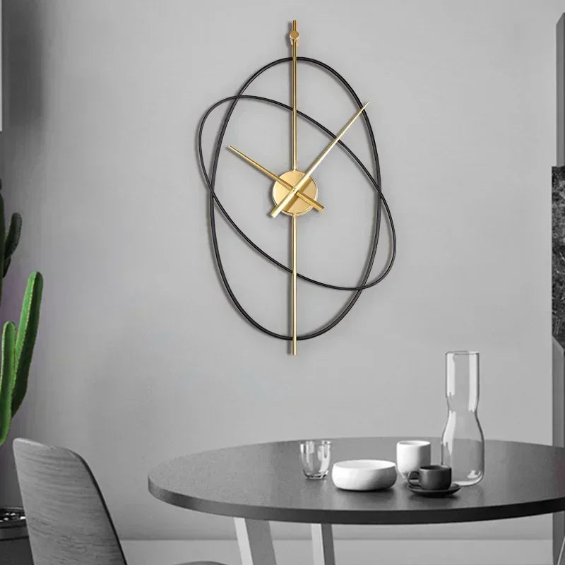 Oval Iron Wall Clock