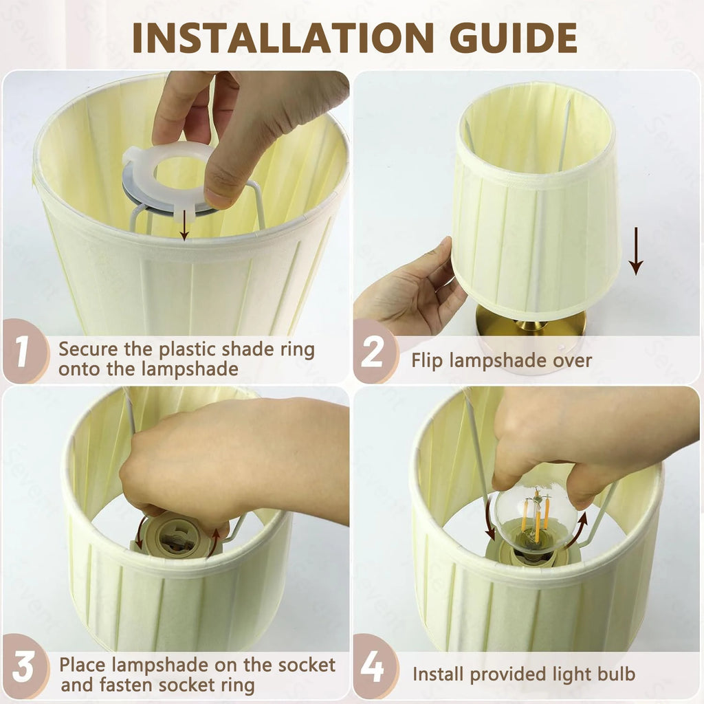 Wireless Table Lamp LED Touch Sensor Desktop Night Light Rechargeable Reading Lamp For Restaurant Hotel Bar Bedroom Decor Light