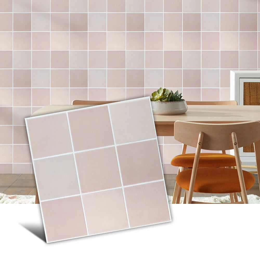 1/10pcs 3D Tile Sticker, Self-adhesive Wall Panel Peel and Stick Tiles, Backsplash for Kitchen Bathroom Wall Sticker