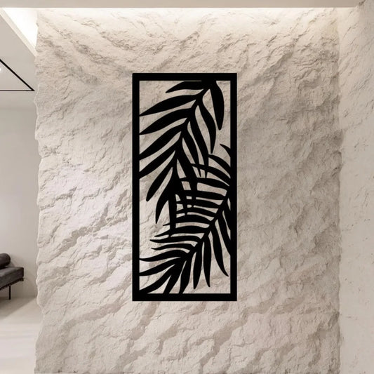 Palm Leaf Metal Art