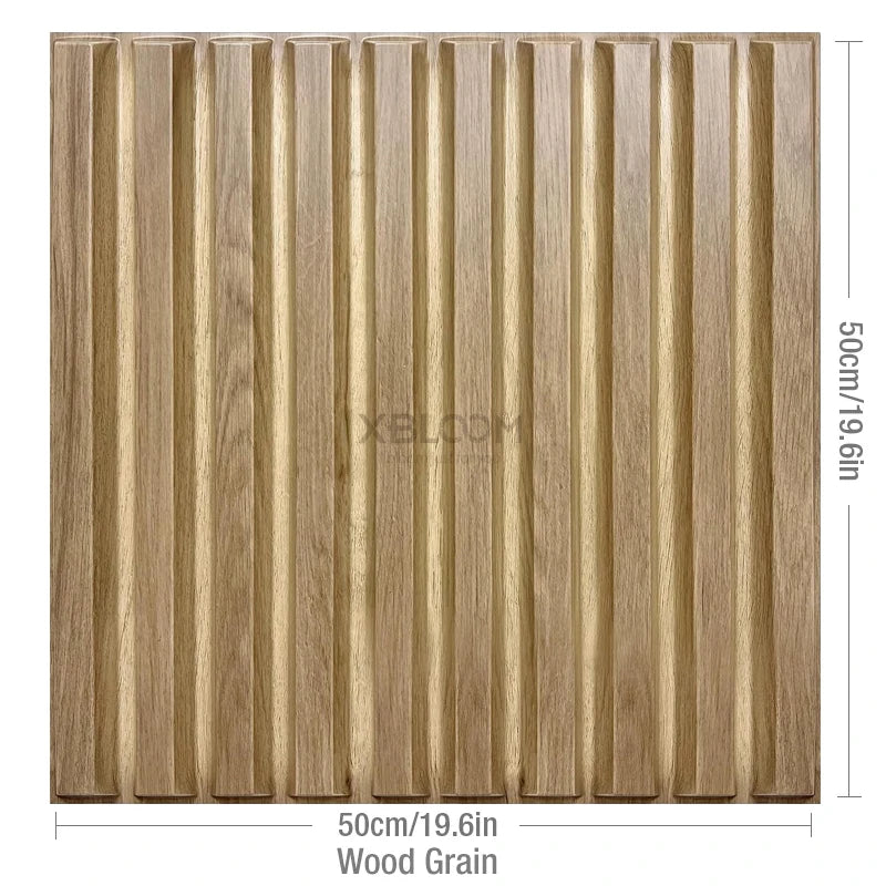 4pcs 50x50cm Champagne gold color 3D Wall Panel Shining Gold 3D Wall Sticker Wedding party background wall art Wood grain paper