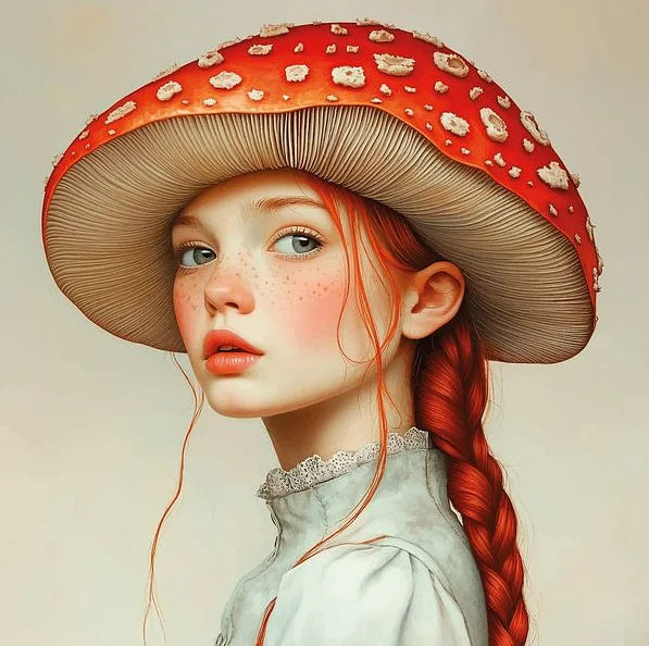Mirjam Duizendstra's Artwork Surrealism Color Art Posters Prints Mysterious Aesthetic Woman Portrait Canvas Painting Home Decor