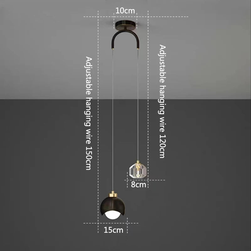 Crystal Line Pendant Light