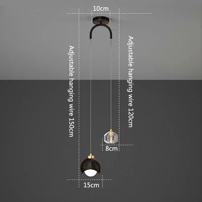 Crystal Line Pendant Light